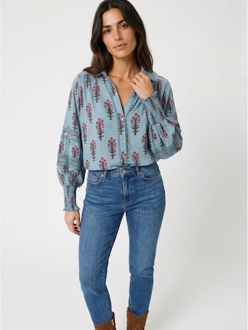 Miss June Blouse 'Hermine' in Blue: front