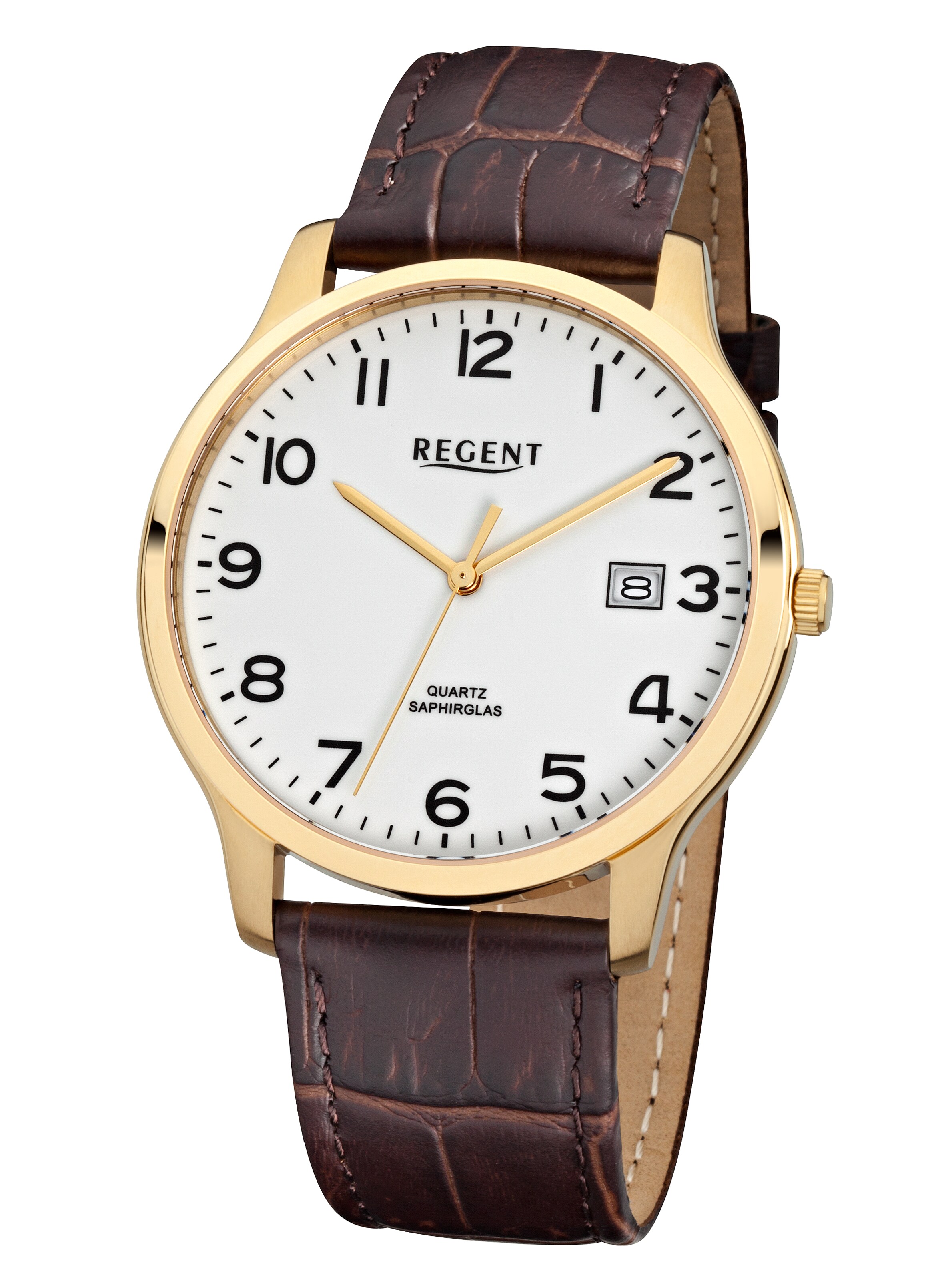 REGENT Analog Watch in White: front