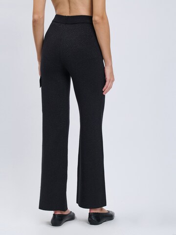 Largi Pantaloni de la Influencer pe negru