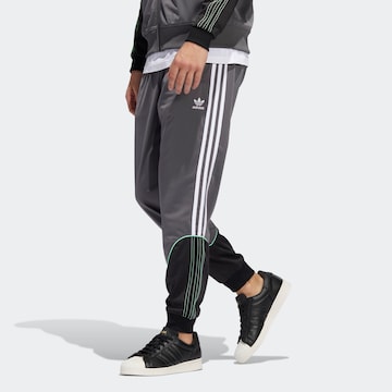 Tapered Pantaloni 'Tricot Sst' di ADIDAS ORIGINALS in grigio: frontale