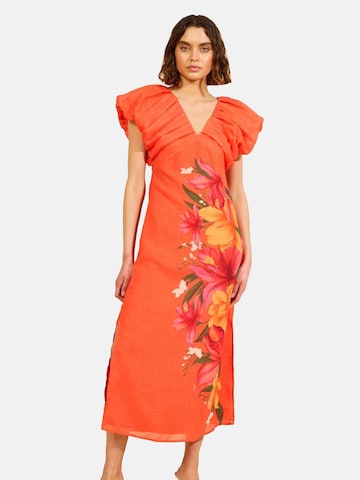 Friends Like These - Vestido en naranja: frente