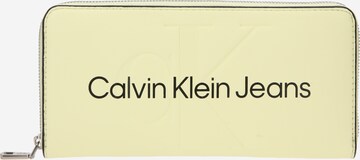 Calvin Klein Jeans Wallet in Yellow: front