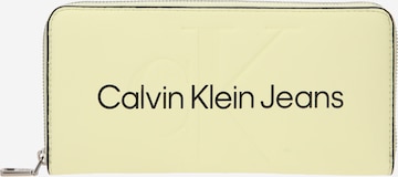 Calvin Klein Jeans Wallet in Yellow: front
