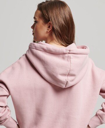 Superdry Sweatshirt 'VINTAGE VL NARRATIVE HOOD' in Pink