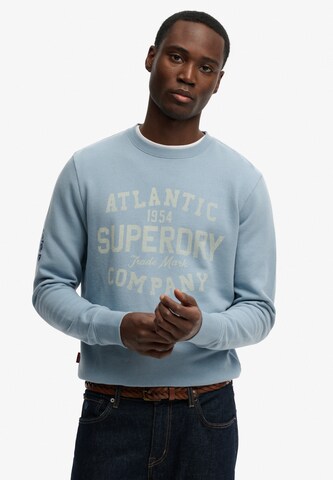Superdry & Co Sweatshirt in Blauw: voorkant