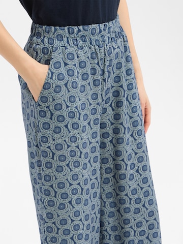 Franco Callegari Wide Leg Hose in Blau