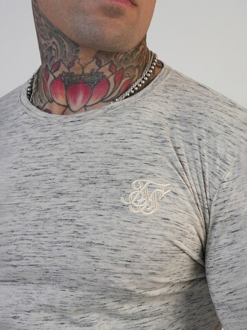Maglietta 'Marl' di SikSilk in grigio