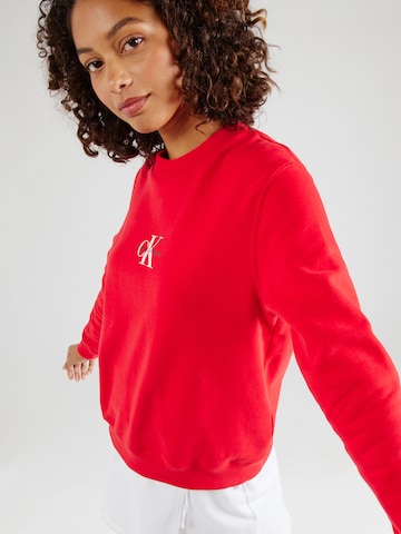 Calvin Klein Jeans Sweatshirt in Rot