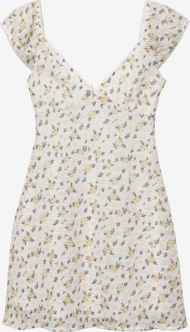 Robe Pull&Bear en blanc : devant