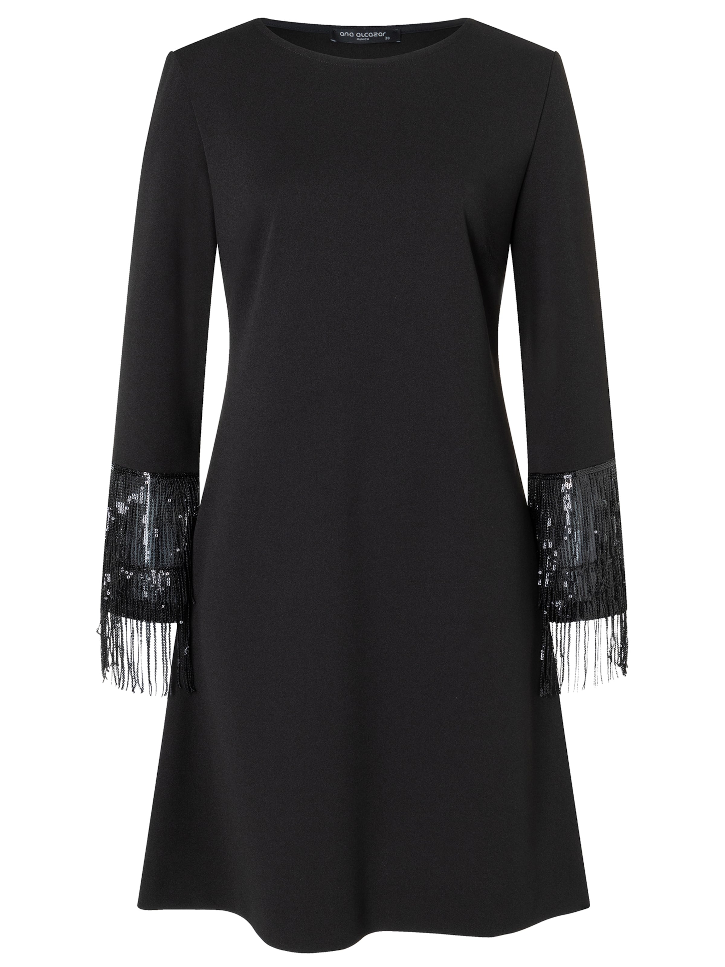 Ana Alcazar Cocktailkleid ' Tabara ' in Schwarz: Vorderseite