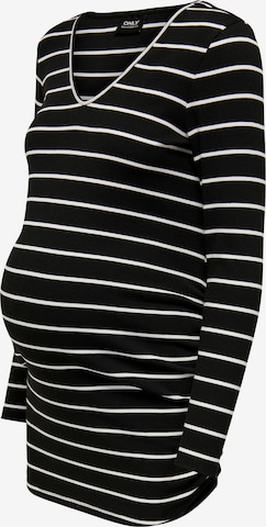 Only Maternity Shirt in Schwarz