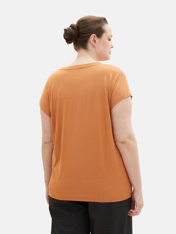 T-shirt Tom Tailor Women + en orange