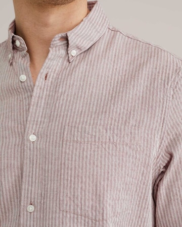 WE Fashion Regular fit Button Up Shirt in Brown
