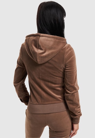 Karl Kani Zip-Up Hoodie in Brown