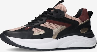 MANFIELD Sneaker in gold / rosa / weinrot / schwarz, Produktansicht