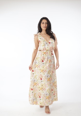 Elara Kleid in Beige: Vorderseite