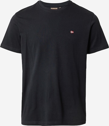 NAPAPIJRI - Camisa 'SALIS' em preto: frente