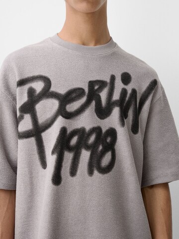 Bershka Shirt in Grey
