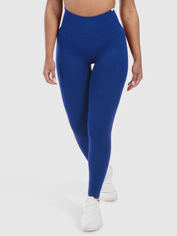 Smilodox Skinny Sporthose 'Elin' in Blau: Vorderseite
