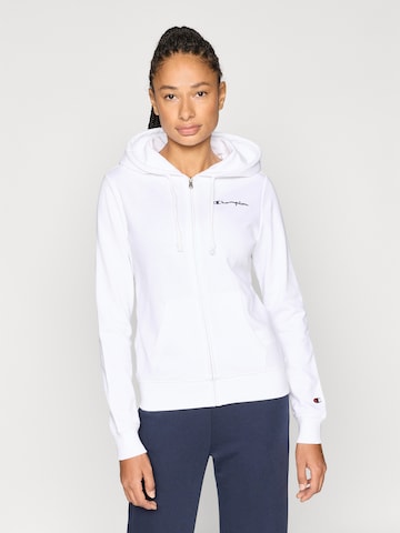 Hanorac de la Champion Authentic Athletic Apparel pe alb: față