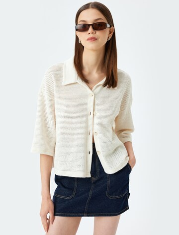 Koton Knit Cardigan in Beige