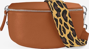 lePelou Gürteltasche 'SERENA medium' in Braun: Vorderseite