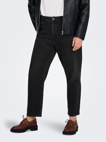 Coupe slim Jean ONLY Carmakoma en noir : devant