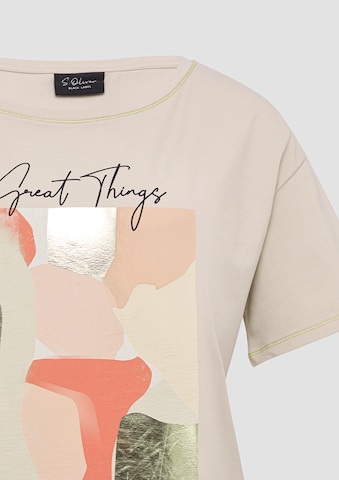 T-shirt s.Oliver BLACK LABEL en beige