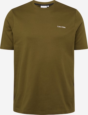 T-Shirt Calvin Klein Big & Tall en vert : devant