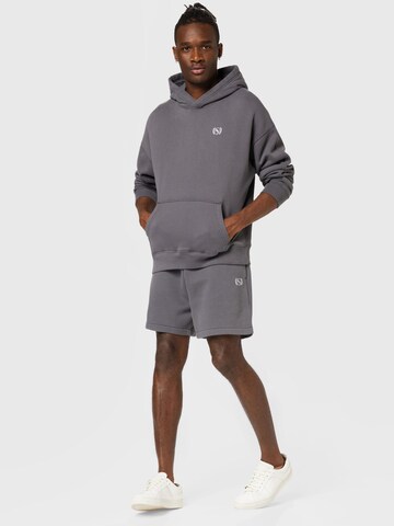 Abercrombie & Fitch - Loosefit Calças 'LAUREL' em cinzento