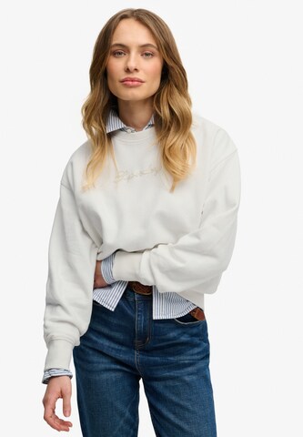 Superdry & Co Sweatshirt in White: front