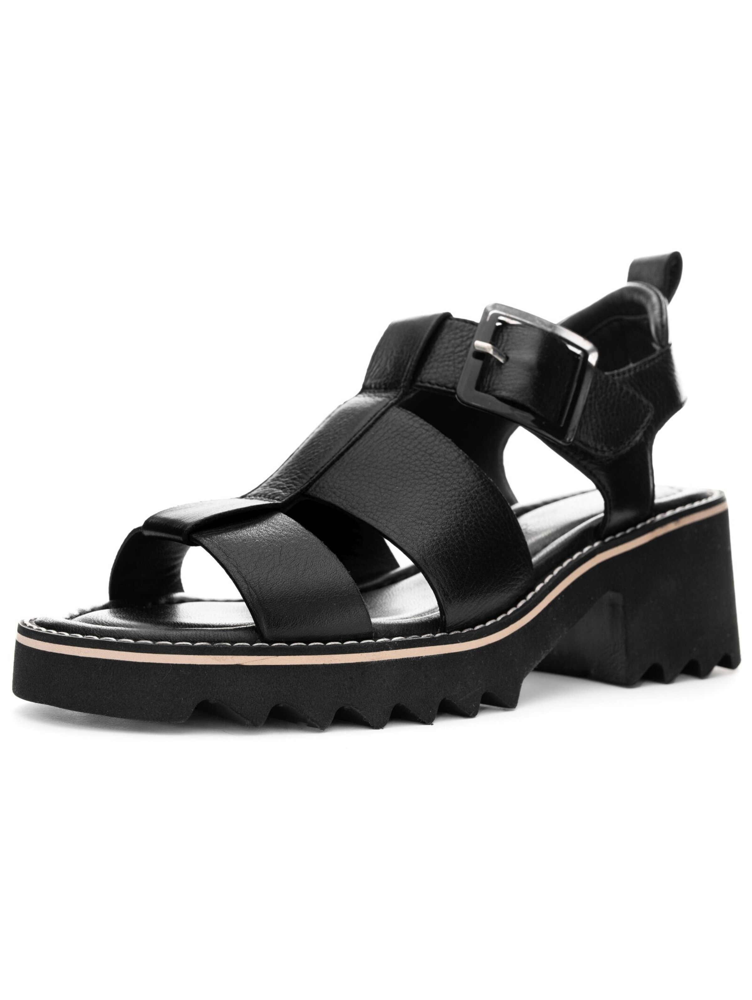 Sandales à lanières ARA en noir : devant
