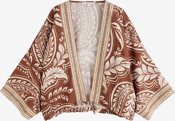 Veste mi-saison Next en marron : devant