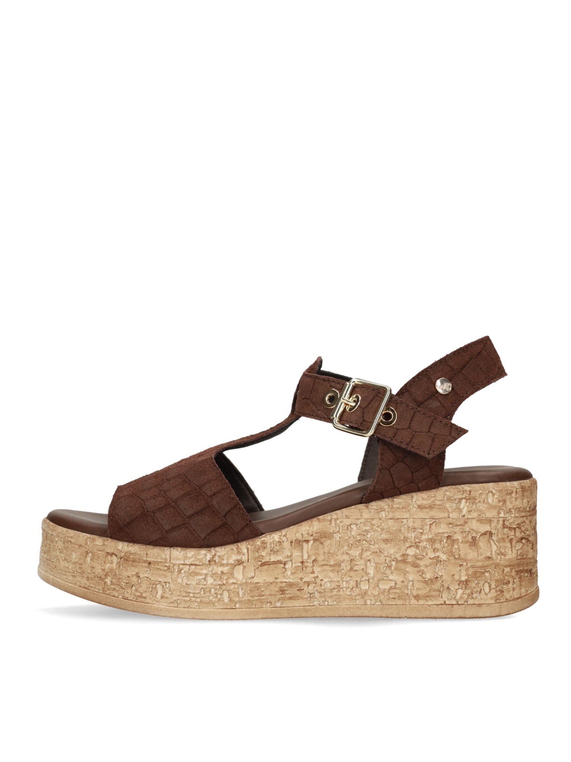 Sandales no stress en marron