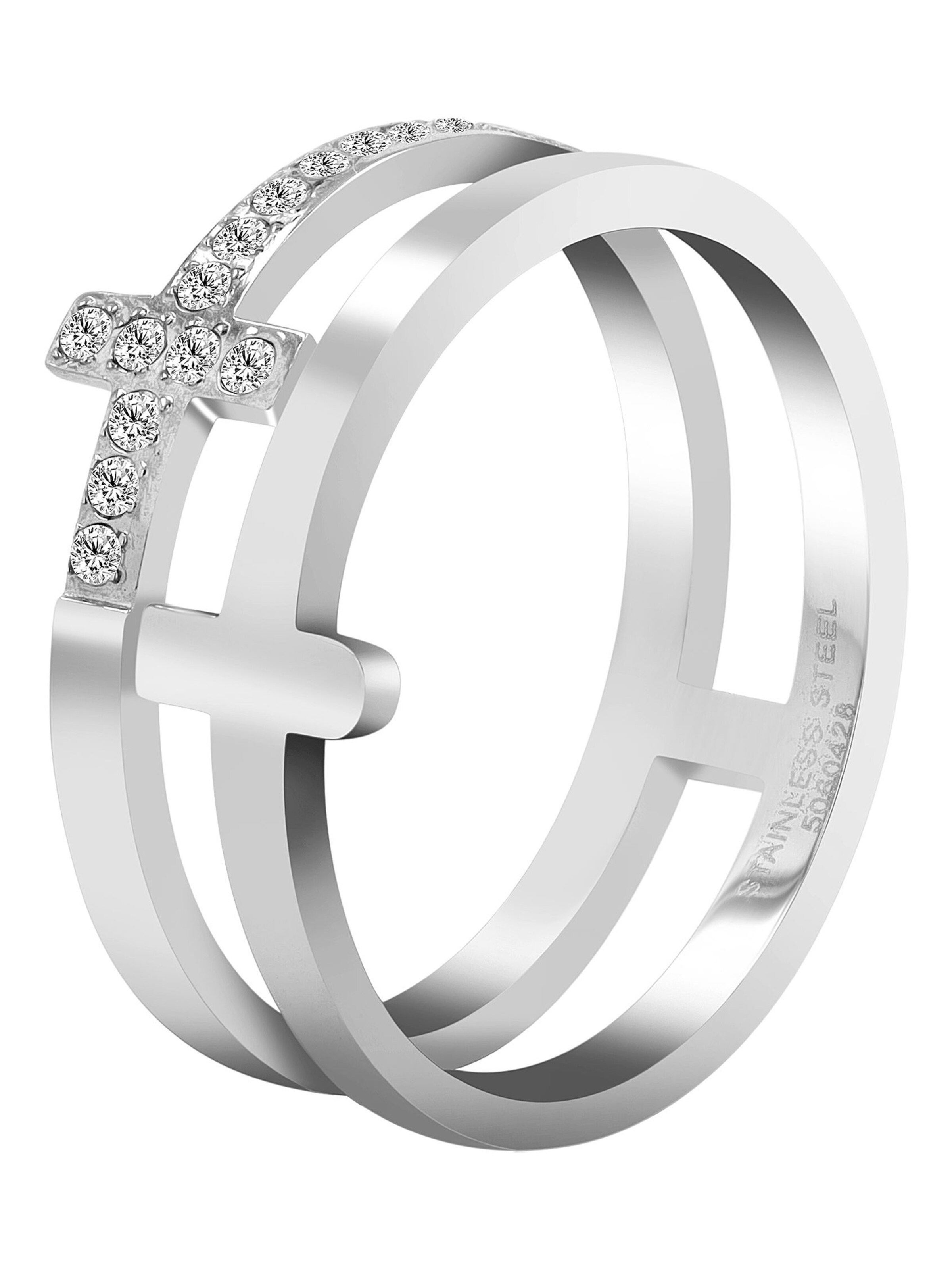 Akzent Ring 'Eva, langlebig' in Silber