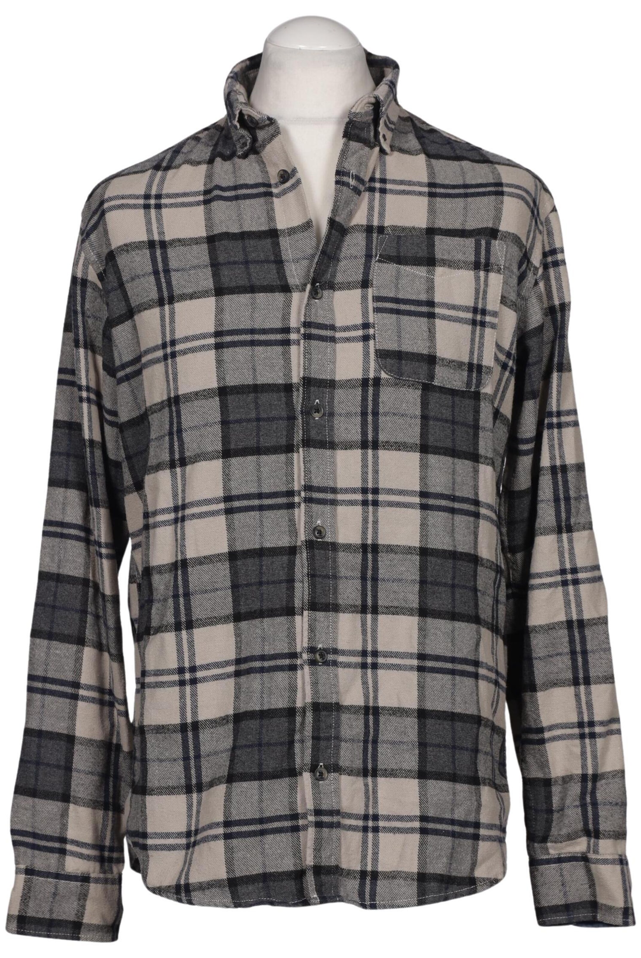 JACK & JONES Button Up Shirt in L in Grey: front