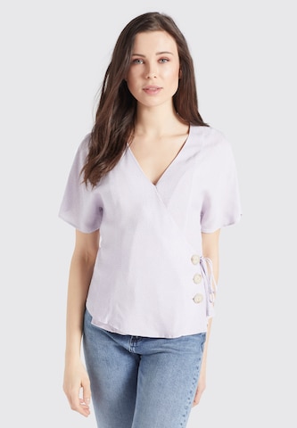 khujo Blouse 'Giovanna' in Purple: front