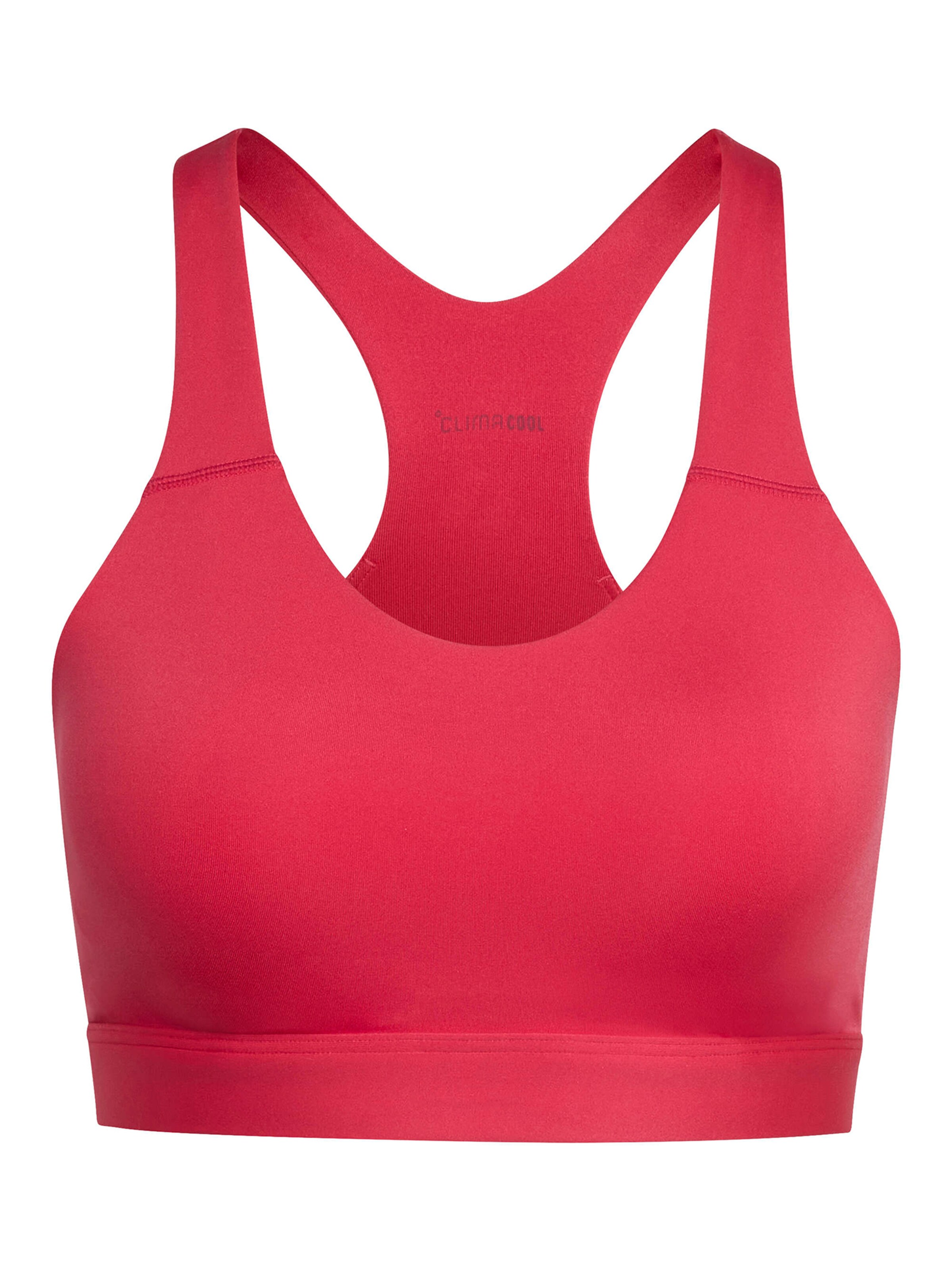 ADIDAS PERFORMANCE Bustier Športni nederček 'OPT ESS' | roza barva: sprednja stran