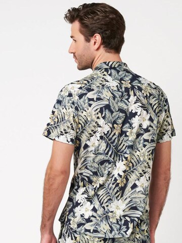 DESOTO Slim fit Button Up Shirt in Blue