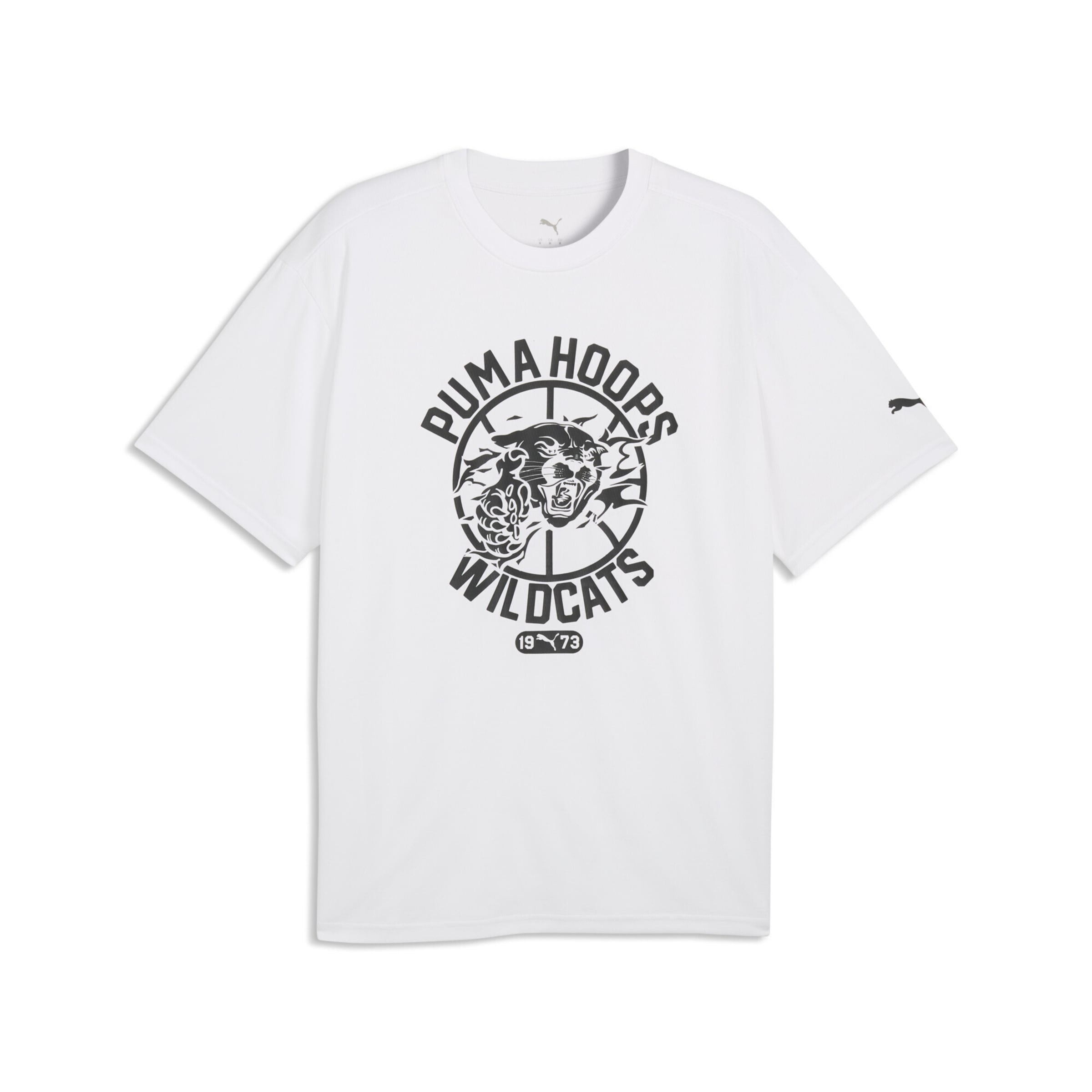 PUMA T-Shirt fonctionnel en S en noir / blanc, Vue avec produit