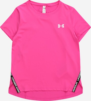 UNDER ARMOUR Functioneel shirt 'Knockout' in Roze: voorkant