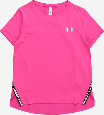 T-Shirt fonctionnel 'Knockout' UNDER ARMOUR en rose : devant