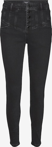 Vero Moda Petite - Slimfit Vaquero 'SOPHIA' en negro: frente