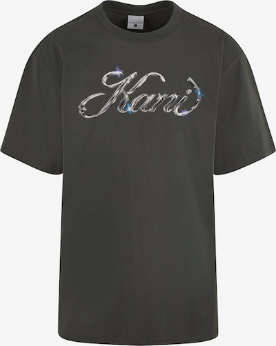 Marškinėliai 'Icy Chrome' iš Karl Kani, spalva – azuro spalva / pilka / tamsiai pilka / balta, Prekių apžvalga