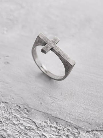 REYTEL Ring 'PONS FIDEI' in Zilver: voorkant
