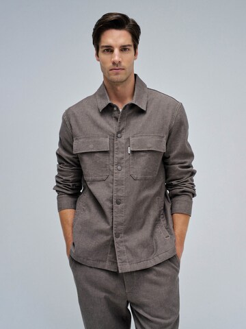 Coupe regular Chemise Salsa Jeans en marron : devant