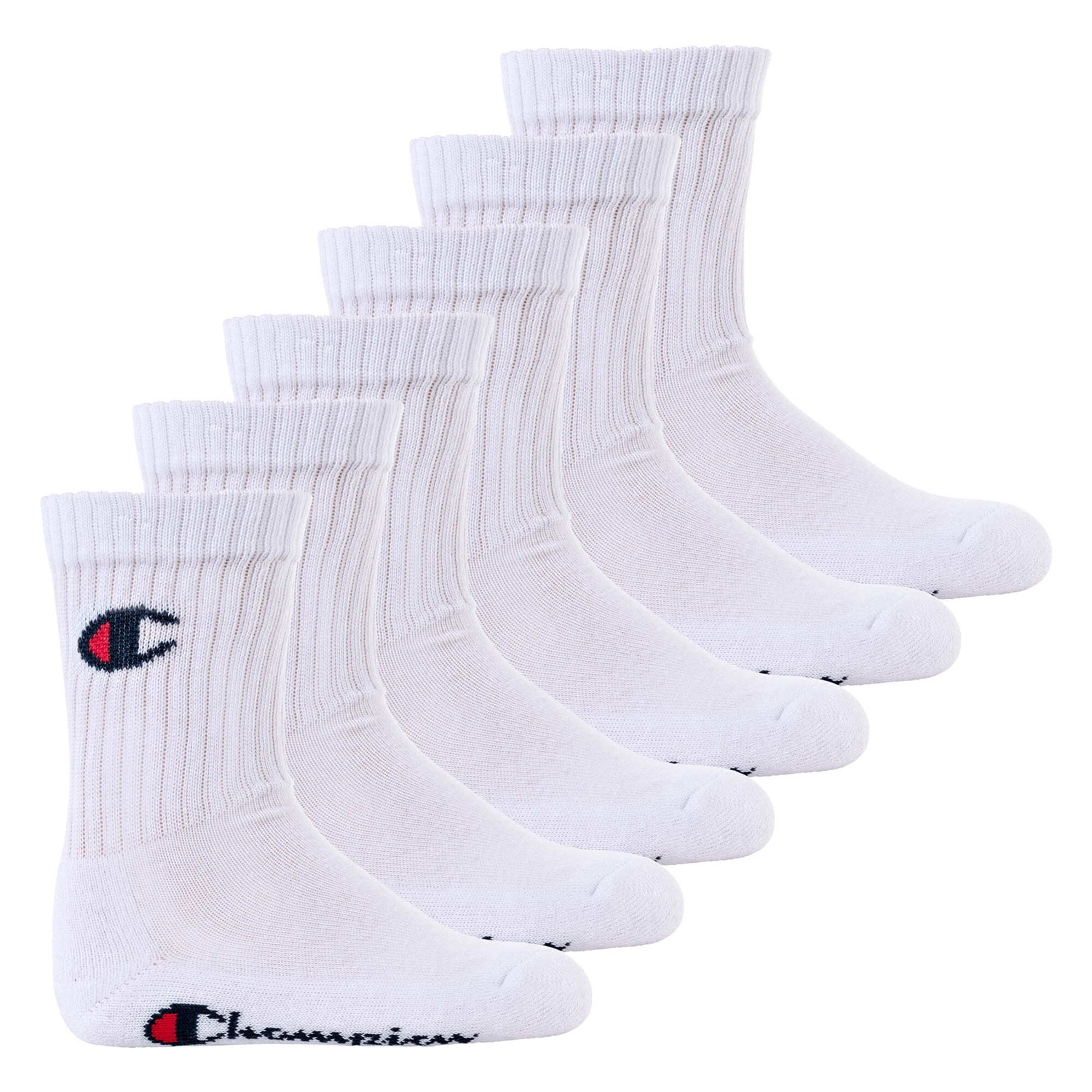 Champion Authentic Athletic Apparel Socks in White: front