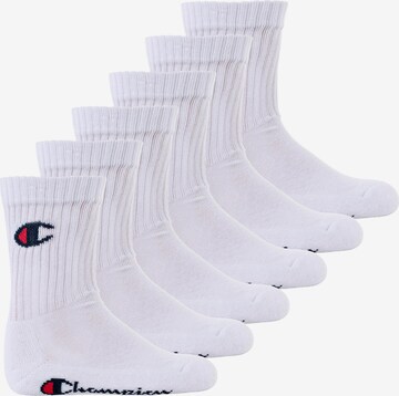 Champion Authentic Athletic Apparel Socks in White: front