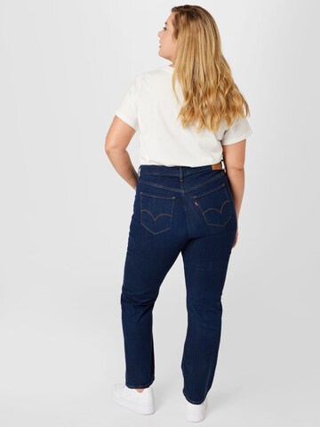 Levi's® Plus - Regular Calças de ganga '724™ High Rise Straight' em azul