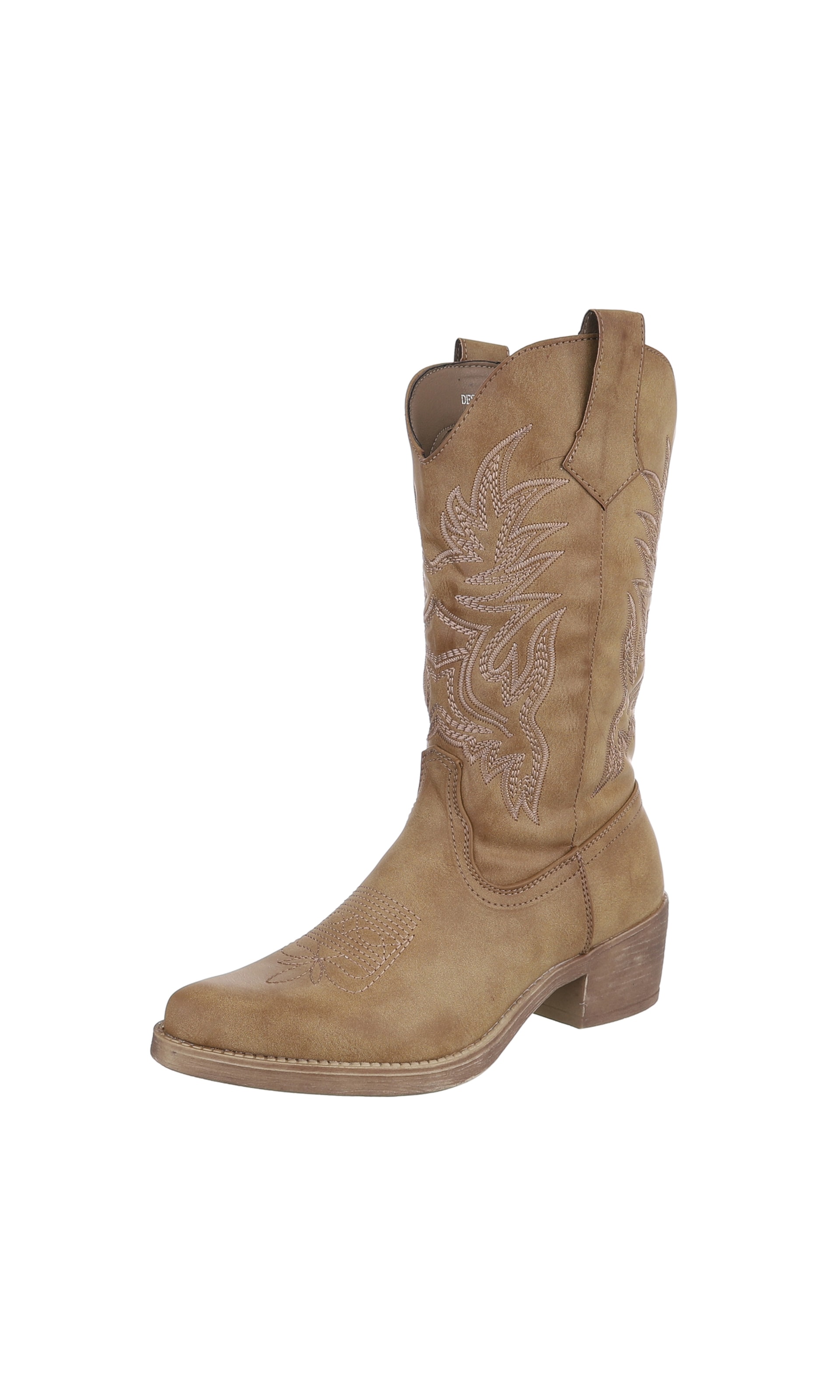 Ital-Design Cowboy Boots in Brown: front